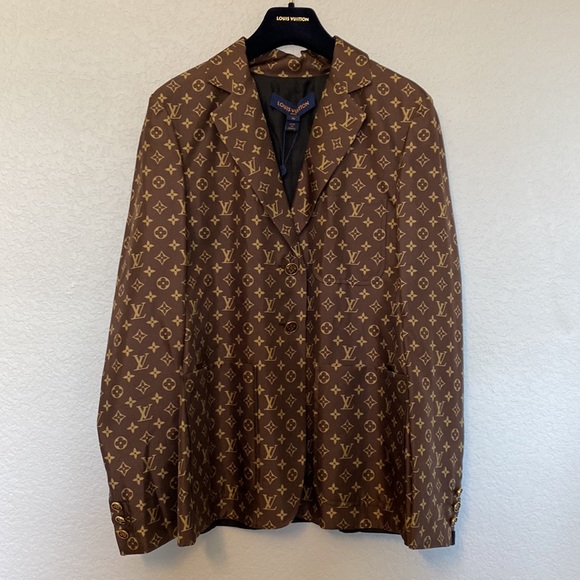 Louis Vuitton Monogram Silk Twill Blazer - 36 - Picture 2 of 11